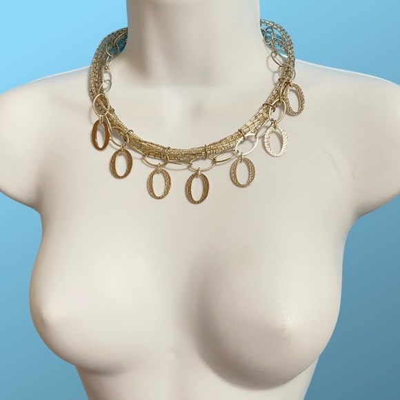 CHICO'S Silver & Seed Bead Boho Necklace - Picture 3 of 5